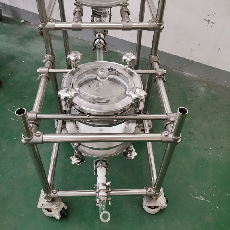 10L 20L 50L 100L 150L 200L Laboratory Chemical Reactor Jacketed Double Layer Glass Stirred Tank Reactor